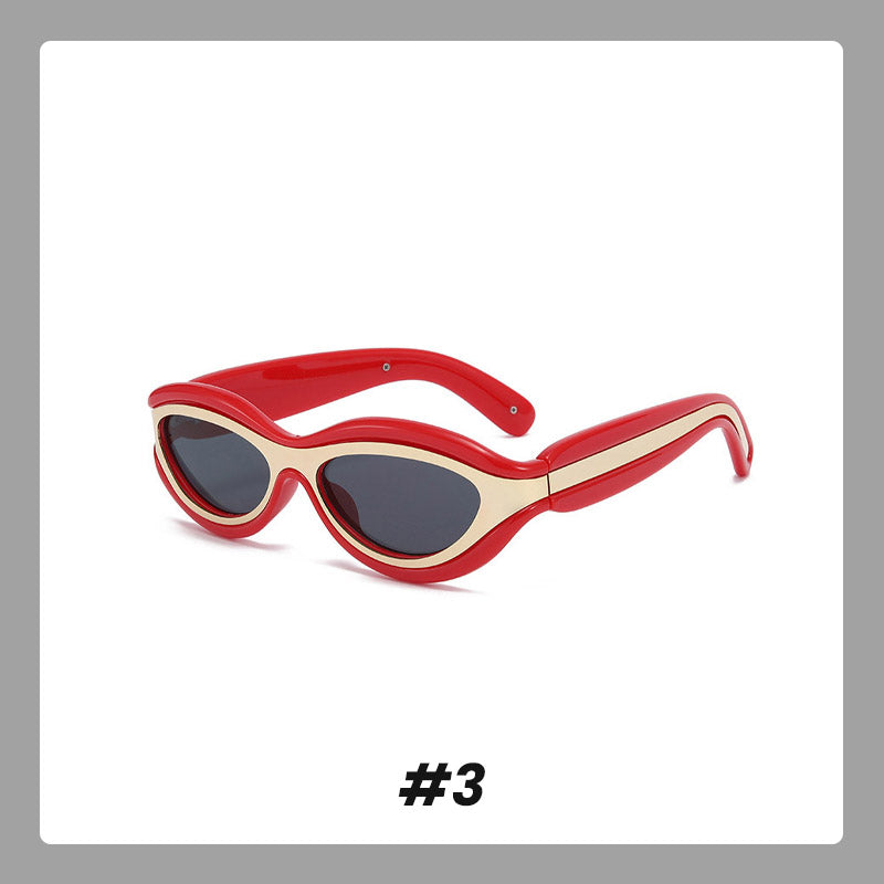 Cat-Eye Color Block UV Protection Sunglasses(Each Only $9.99)