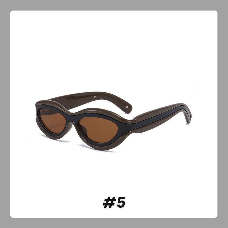 Cat-Eye Color Block UV Protection Sunglasses(Each Only $9.99)