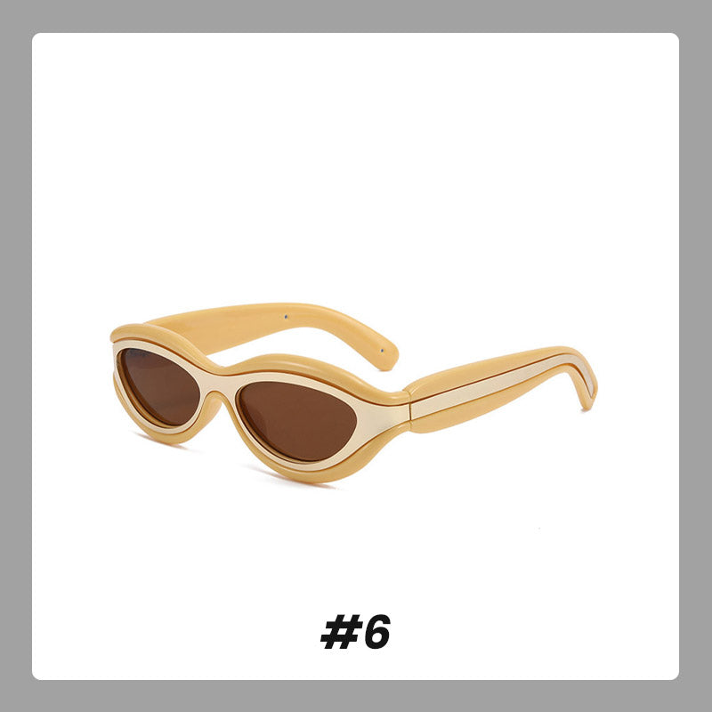 Cat-Eye Color Block UV Protection Sunglasses(Each Only $9.99)