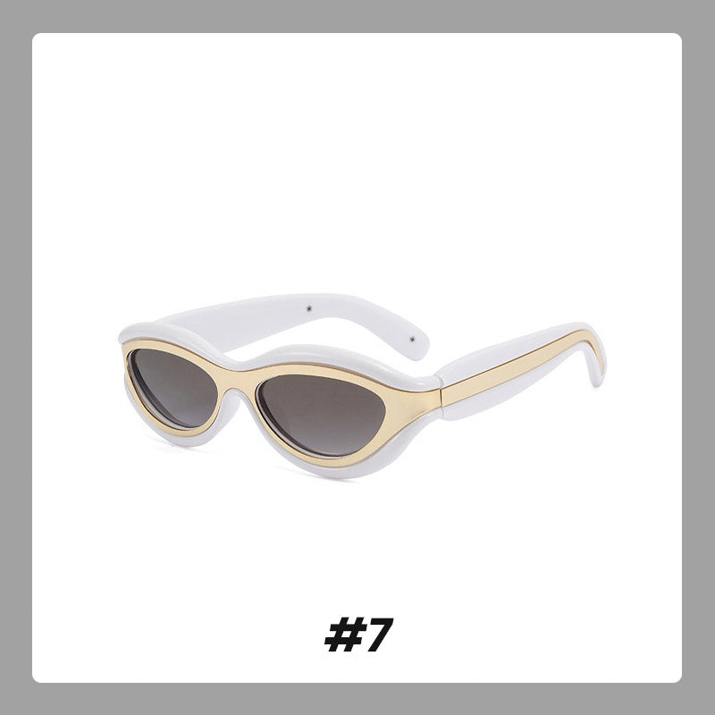 Cat-Eye Color Block UV Protection Sunglasses(Each Only $9.99)