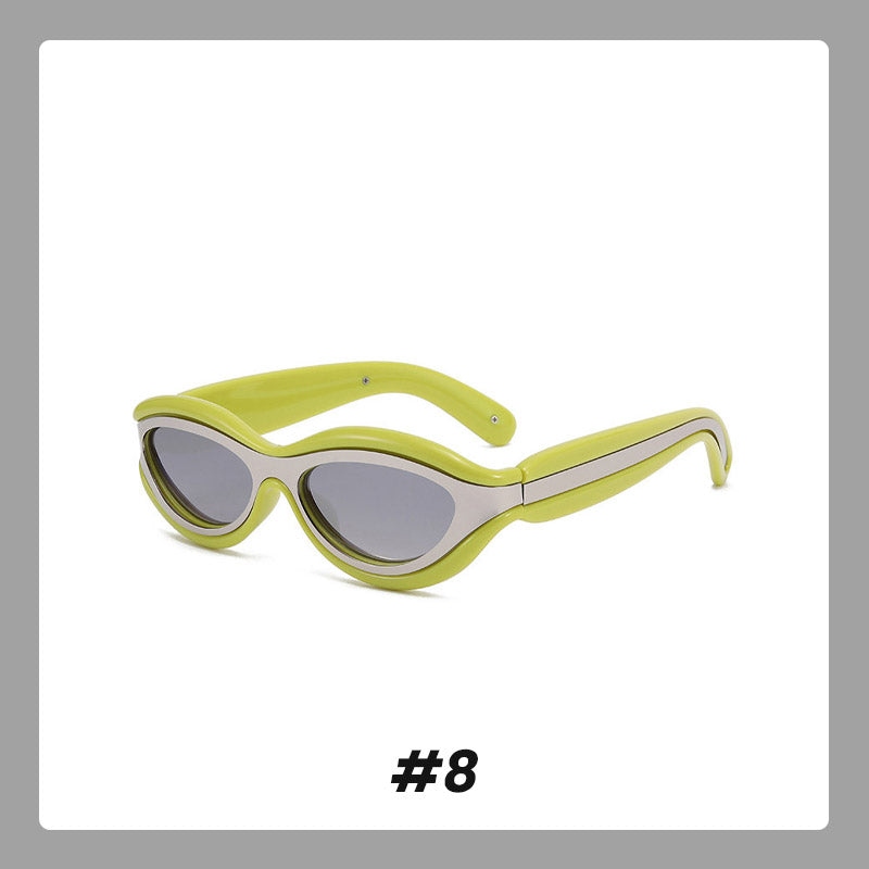 Cat-Eye Color Block UV Protection Sunglasses(Each Only $9.99)