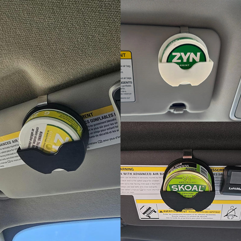Dip Can Holder for Car Visor