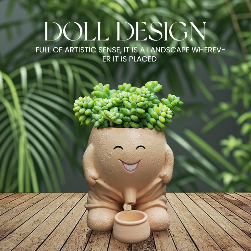Creative Green Plant High And Deep Pot