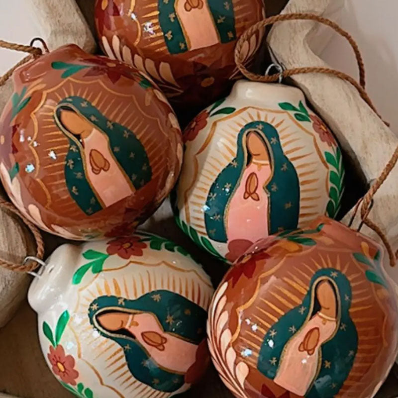 🌟 Virgencita Blessing Ornaments – Faith & Christmas United