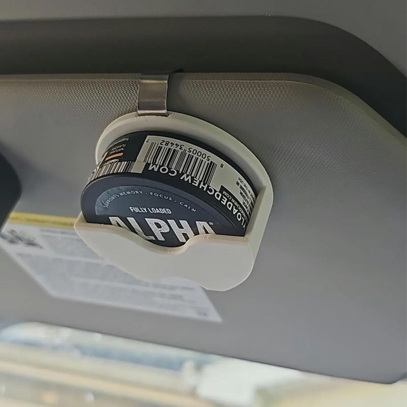 Dip Can Holder for Car Visor