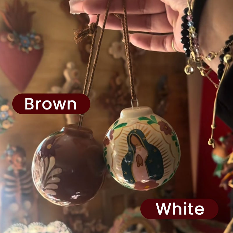 🌟 Virgencita Blessing Ornaments – Faith & Christmas United