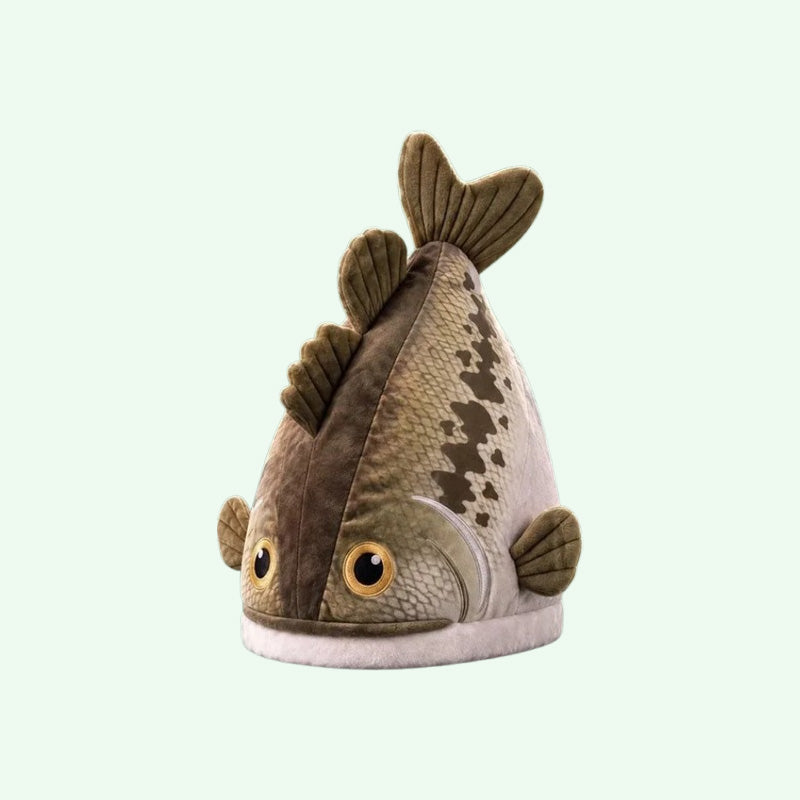 Funny Fish Head Hat – Novelty Fishing Gift for Anglers