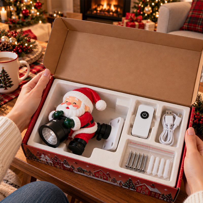 Santa Christmas Welcome Projector