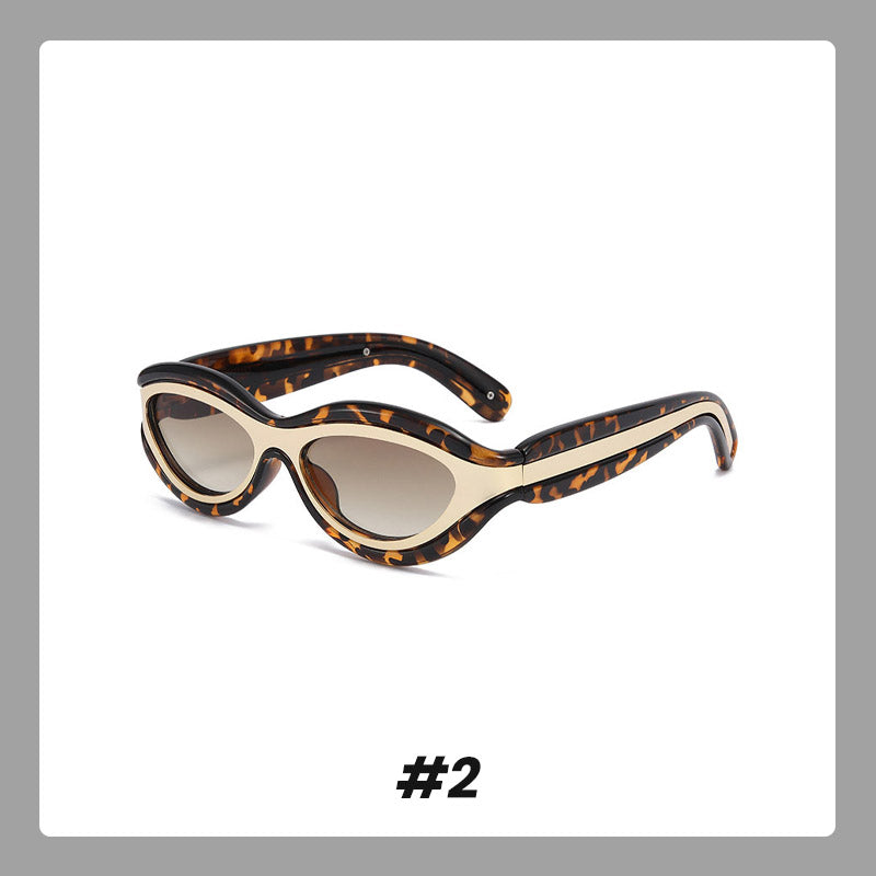 Cat-Eye Color Block UV Protection Sunglasses(Each Only $9.99)