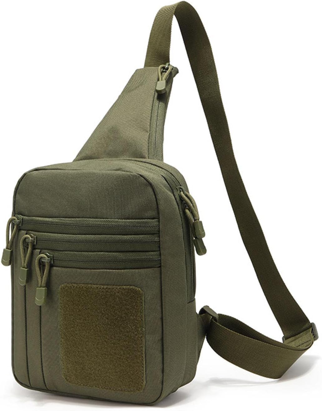 🎒 Stand Bag — Shoulder & Chest Sling with Hidden-Carry Pocket — Durable Zippered Multi-Sport Pack