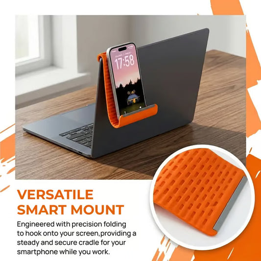 💻📱Flexible Silicone Phone Stand with Aluminum | Foldable Portable Travel Must Have Cellphone Smartphone Folding Mount