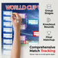⚽ 🏆 Ultimate 2026 Soccer Fan Wall Chart Kit – Group Stage & Knockout Posters (23.6” x 35.4”), Marker Pen & Mounting Strips Included