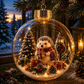 Animal Christmas Crystal Ball