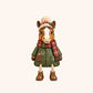 Christmas Cow Figurine — Cozy Holiday Home Decor