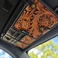 Western Floral Car Sun Visor Organizer – Vintage Style Storage Pouch
