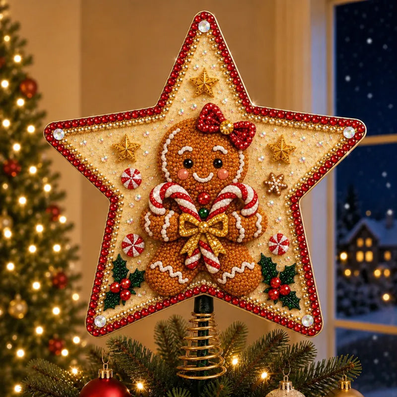 ✨ DIY Beaded Christmas Tree Topper Kit | 8 Festive Designs