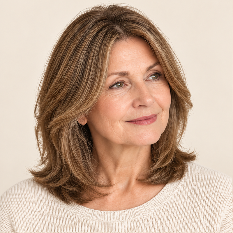 Natural-Looking Hair Topper for Women