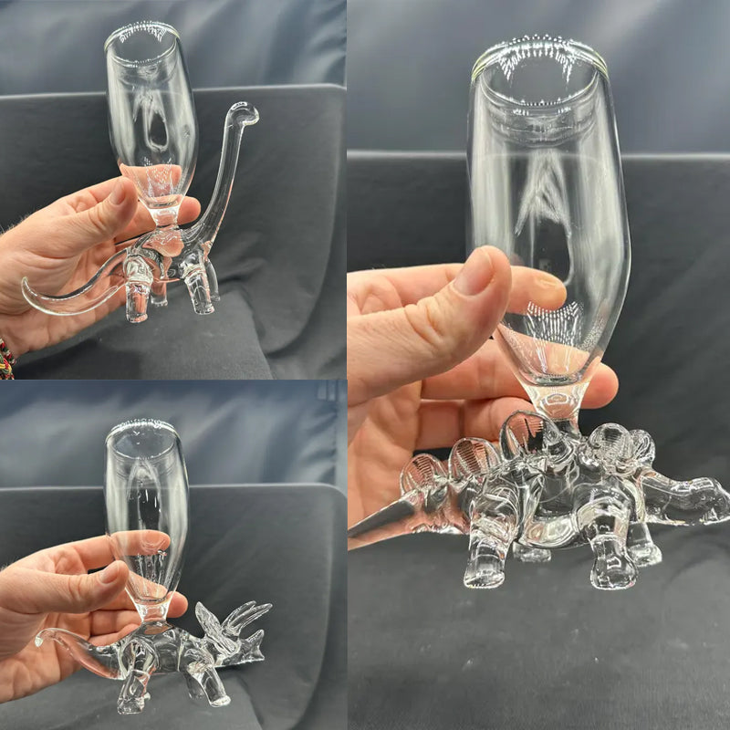 Dinosaur Themed Champagne Glasses