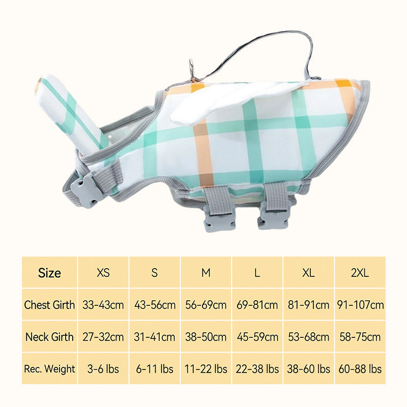 Cute Animal Dog Life Jacket – Fun Swimming Vest for Dogs, Safe & Comfortable Floatation Gear