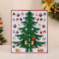 24-Day Wooden Christmas Tree Advent Calendar with Ornaments