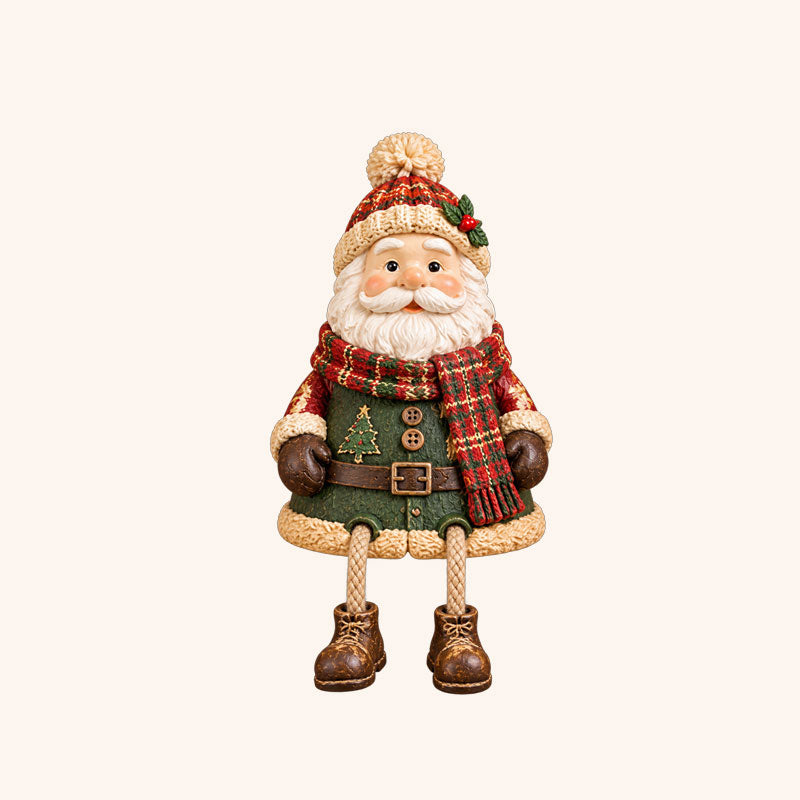 Christmas Cow Figurine — Cozy Holiday Home Decor