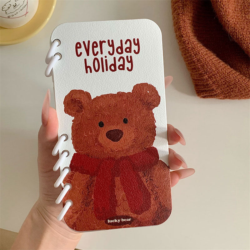 Loose-Leaf Notebook Cartoon Phone Case