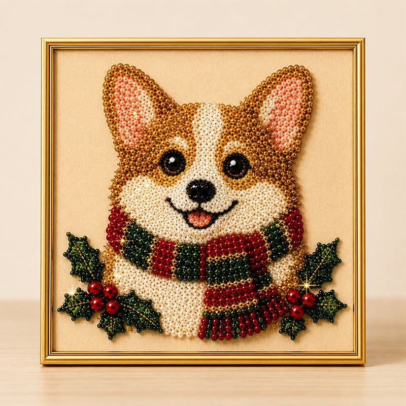 Christmas Cat Pearl Diamond Painting Kit