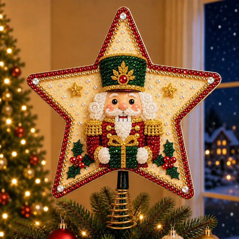 ✨ DIY Beaded Christmas Tree Topper Kit | 8 Festive Designs