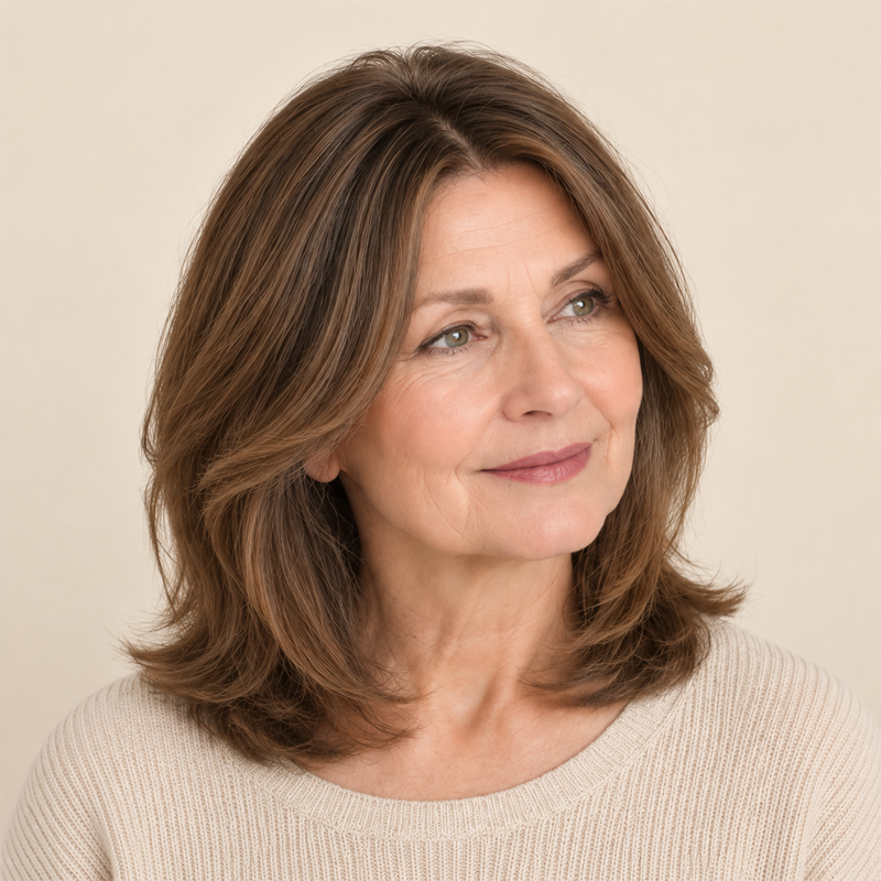 Natural-Looking Hair Topper for Women