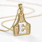 🤠 Letter Pendant CowTag Initial Necklace