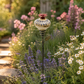 Vintage Ceramic Hummingbird Feeder Garden Stake