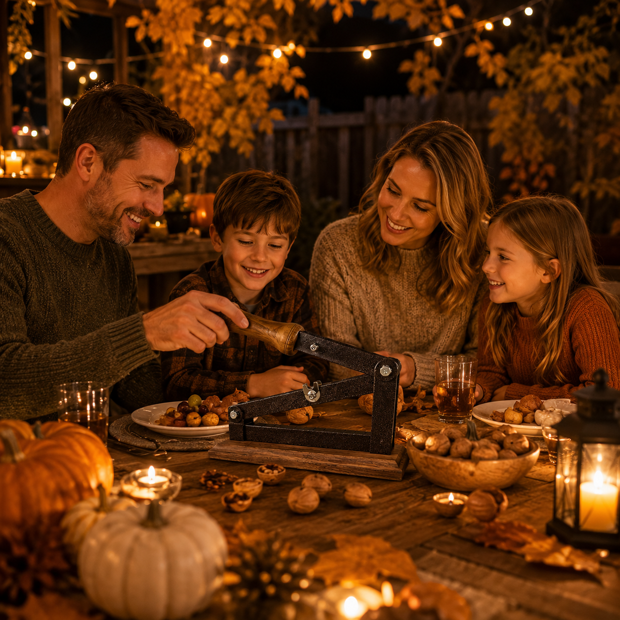 Heavy-Duty Walnut Cracker – Lever-Action Nutcracker for Pecans, Walnuts & Mixed Nuts