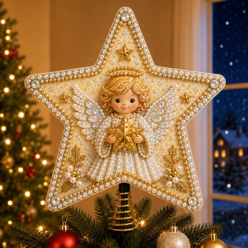 ✨ DIY Beaded Christmas Tree Topper Kit | 8 Festive Designs