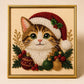 Christmas Cat Pearl Diamond Painting Kit