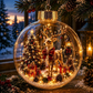 Animal Christmas Crystal Ball
