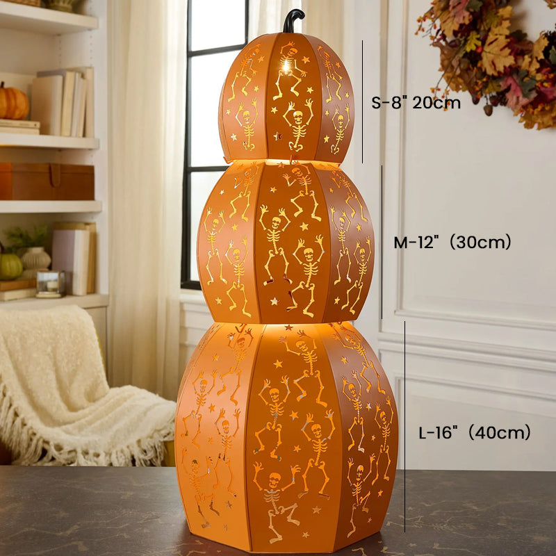 🎃 Early Halloween Sale | Halloween Pumpkin Lantern | Vintage Metal Jack-O'-Lantern Decor