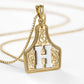 🤠 Letter Pendant CowTag Initial Necklace