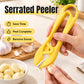 Manual Garlic Peeler with Serrated Jaws