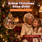 Animal Christmas Crystal Ball