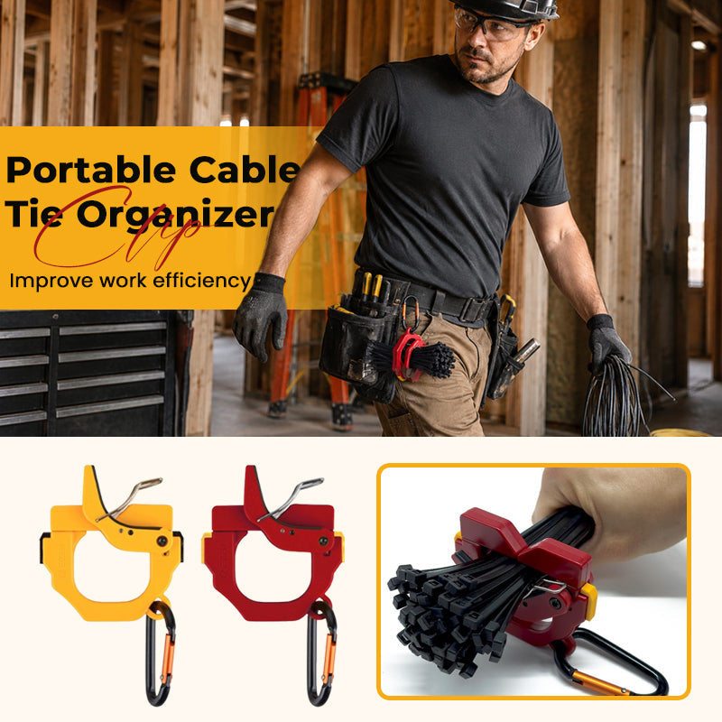 Portable Cable Tie Organizer Clip