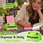 Frog Sticky Note Organizer with Drawing Stencils & Pen Holder