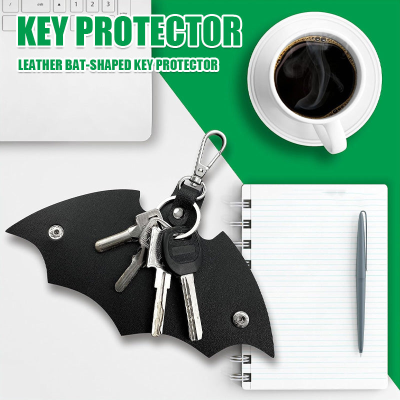 Leather Bat-Shaped Key Protector