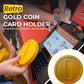 Retro Gold Coin Card Holder
