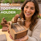 🕊️ Wooden Bird Toothpick Holder for a Playful Table Moment