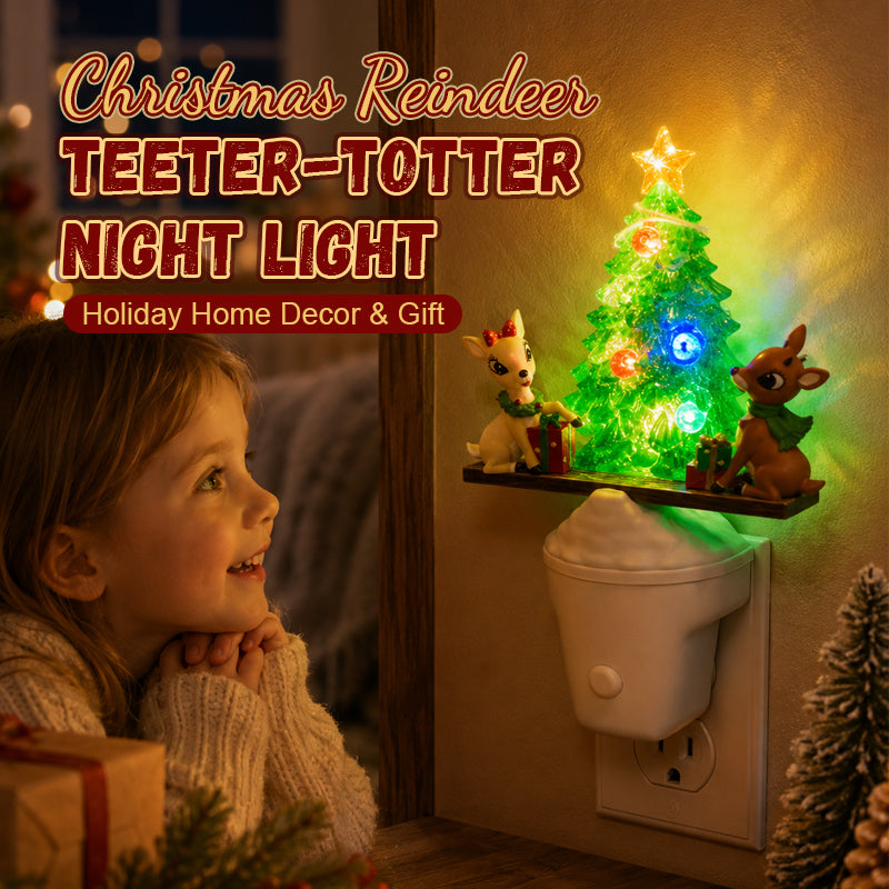 🎄 Early Christmas Sale | Christmas Tree LED Night Light | Teeter-Totter Holiday Decor & Gift