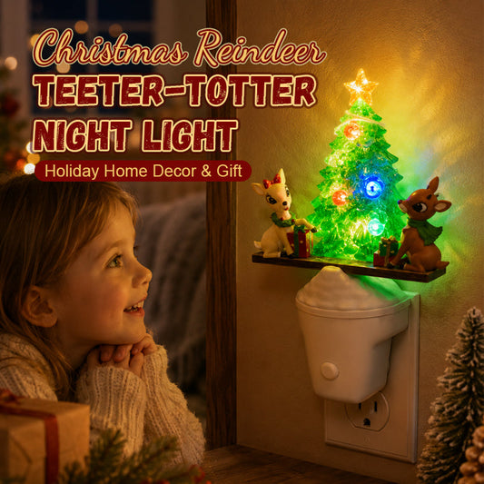 🎄 Early Christmas Sale | Christmas Tree LED Night Light | Teeter-Totter Holiday Decor & Gift