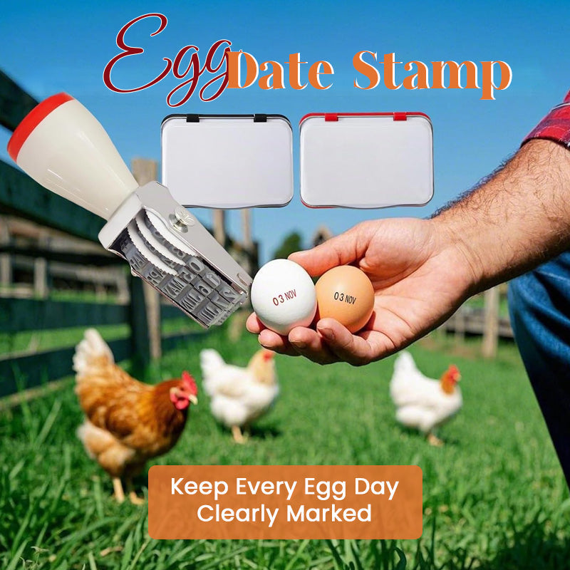 Egg Date Stamp Kit with Ink Pads