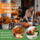 Autumn Eucalyptus & Violet Artificial Flowers for Home Decor