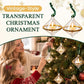 🎄 Vintage Transparent Christmas Tree Ornaments