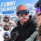 Funny Realistic Face Ski Mask – Hilarious Winter Party Gear for Outdoor Groups